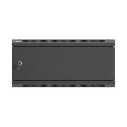 RACK CABINET 19" WALL-MOUNT 4U/600X600 (FLAT PACK) WITH METAL DOOR BLACK LANBERG
