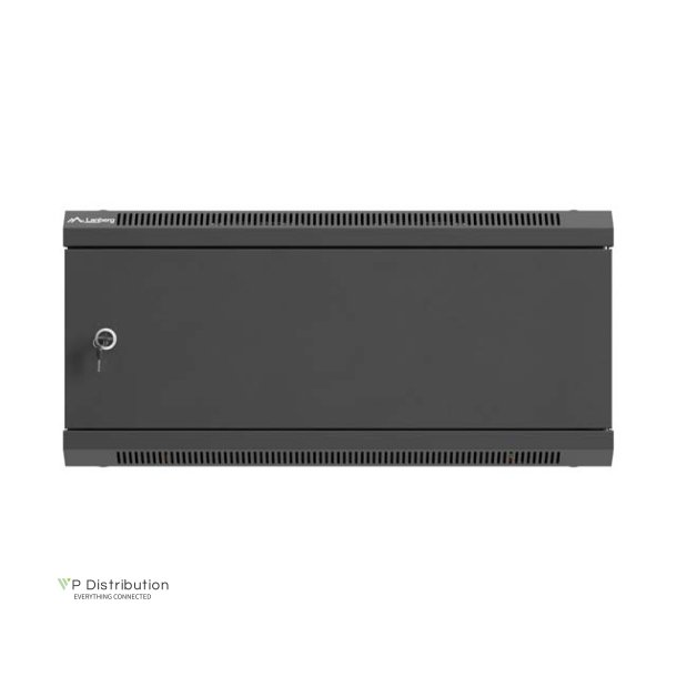 RACK CABINET 19" WALL-MOUNT 4U/600X600 (FLAT PACK) WITH METAL DOOR BLACK LANBERG