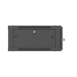 RACK CABINET 19" WALL-MOUNT 4U/600X600 (FLAT PACK) WITH METAL DOOR BLACK LANBERG