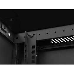 RACK CABINET 19" WALL-MOUNT 4U/600X600 (FLAT PACK) WITH METAL DOOR BLACK LANBERG