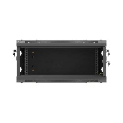 RACK CABINET 19" WALL-MOUNT 4U/600X600 (FLAT PACK) WITH METAL DOOR BLACK LANBERG