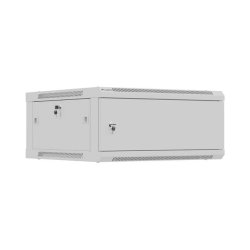 RACK CABINET 19" WALL-MOUNT 4U/600X600 (FLAT PACK) WITH METAL DOOR GREY LANBERG