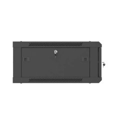 RACK CABINET 19" WALL-MOUNT 4U/600X600 (FLAT PACK) WITH PERFORATED DOOR BLACK LANBERG