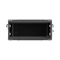 RACK CABINET 19" WALL-MOUNT 4U/600X600 (FLAT PACK) WITH PERFORATED DOOR BLACK LANBERG