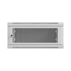 RACK CABINET 19" WALL-MOUNT 4U/600X600 (FLAT PACK) WITH PERFORATED DOOR GREY LANBERG