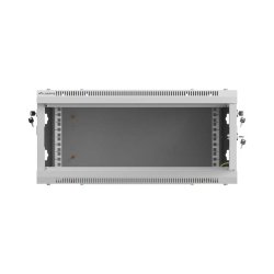 RACK CABINET 19" WALL-MOUNT 4U/600X600 (FLAT PACK) WITH PERFORATED DOOR GREY LANBERG