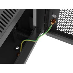 RACK CABINET 19" WALL-MOUNT 6U/600X600 (FLAT PACK) WITH PERFORATED DOOR BLACK LANBERG