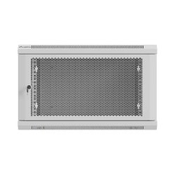 RACK CABINET 19" WALL-MOUNT 6U/600X600 (FLAT PACK) WITH PERFORATED DOOR GREY LANBERG