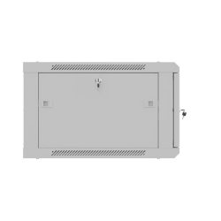 RACK CABINET 19" WALL-MOUNT 6U/600X600 (FLAT PACK) WITH PERFORATED DOOR GREY LANBERG