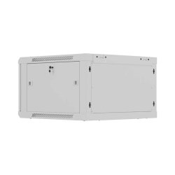 RACK CABINET 19" WALL-MOUNT 6U/600X600 (FLAT PACK) WITH PERFORATED DOOR GREY LANBERG