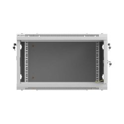 RACK CABINET 19" WALL-MOUNT 6U/600X600 (FLAT PACK) WITH PERFORATED DOOR GREY LANBERG