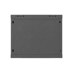 RACK CABINET 19" WALL-MOUNT 9U/600X600 (FLAT PACK) WITH PERFORATED DOOR BLACK LANBERG