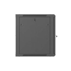 RACK CABINET 19" WALL-MOUNT 12U/600X600 (FLAT PACK) WITH PERFORATED DOOR BLACK LANBERG