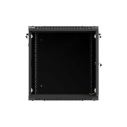 RACK CABINET 19" WALL-MOUNT 12U/600X600 (FLAT PACK) WITH PERFORATED DOOR BLACK LANBERG