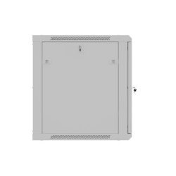 RACK CABINET 19" WALL-MOUNT 12U/600X600 (FLAT PACK) WITH PERFORATED DOOR GREY LANBERG