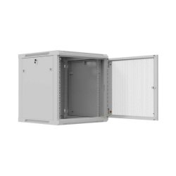 RACK CABINET 19" WALL-MOUNT 12U/600X600 (FLAT PACK) WITH PERFORATED DOOR GREY LANBERG