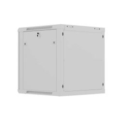 RACK CABINET 19" WALL-MOUNT 12U/600X600 (FLAT PACK) WITH PERFORATED DOOR GREY LANBERG