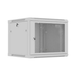 RACK CABINET 19" WALL-MOUNT 9U/600X600 (FLAT PACK) WITH PERFORATED DOOR BLACK LANBERG
