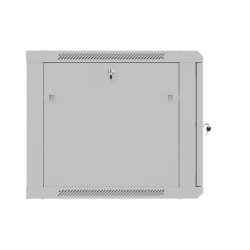RACK CABINET 19" WALL-MOUNT 9U/600X600 (FLAT PACK) WITH PERFORATED DOOR BLACK LANBERG