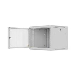 RACK CABINET 19" WALL-MOUNT 9U/600X600 (FLAT PACK) WITH PERFORATED DOOR BLACK LANBERG