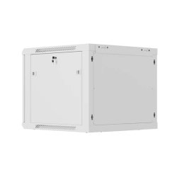 RACK CABINET 19" WALL-MOUNT 9U/600X600 (FLAT PACK) WITH PERFORATED DOOR BLACK LANBERG