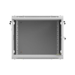 RACK CABINET 19" WALL-MOUNT 9U/600X600 (FLAT PACK) WITH PERFORATED DOOR BLACK LANBERG