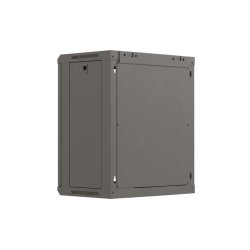 RACK CABINET 19" WALL-MOUNT 12U/540X350 (FLAT PACK) WITH GLASS DOOR BLACK LANBERG