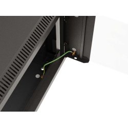 RACK CABINET 19" WALL-MOUNT 12U/540X350 (FLAT PACK) WITH GLASS DOOR BLACK LANBERG