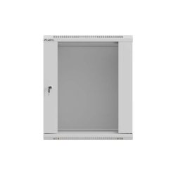 RACK CABINET 19" WALL-MOUNT 12U/540X350 (FLAT PACK) WITH GLASS DOOR GREY LANBERG