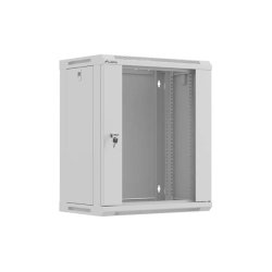 RACK CABINET 19" WALL-MOUNT 12U/540X350 (FLAT PACK) WITH GLASS DOOR GREY LANBERG