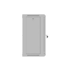 RACK CABINET 19" WALL-MOUNT 12U/540X350 (FLAT PACK) WITH GLASS DOOR GREY LANBERG