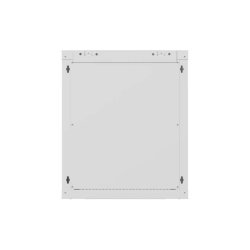 RACK CABINET 19" WALL-MOUNT 12U/540X350 (FLAT PACK) WITH GLASS DOOR GREY LANBERG