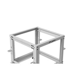 OPEN RACK 19" 9U 600X600-1100 ADJUSTABLE GREY LANBERG