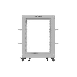 OPEN RACK 19" 15U 600X600-1100 ADJUSTABLE GREY LANBERG