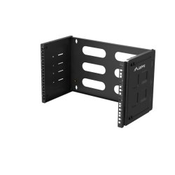FOLDING BRACKET WALL-MOUNT 19" 6U 497X400/240 BLACK LANBERG