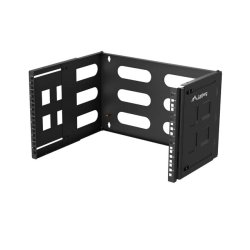 FOLDING BRACKET WALL-MOUNT 19" 6U 497X400/240 BLACK LANBERG