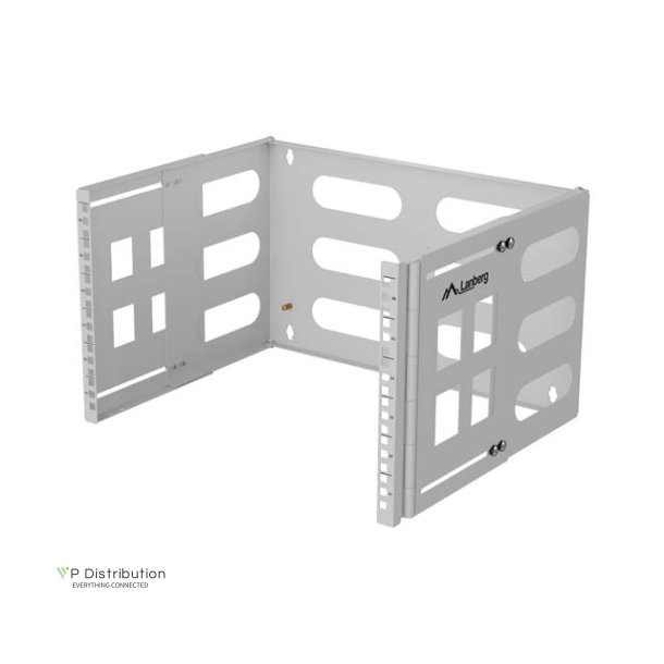 FOLDING BRACKET WALL-MOUNT 19" 6U 497X400/240 GREY LANBERG