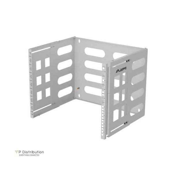 FOLDING BRACKET WALL-MOUNT 19" 8U 497X400/240 GREY LANBERG