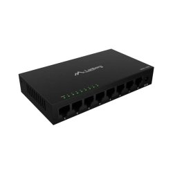 SWITCH LANBERG DSM1-1008 8X 1GB/S UNMANAGED GIGABIT ETHERNET DESKTOP 12V METAL CASE