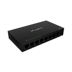 SWITCH LANBERG DSM1-1008 8X 1GB/S UNMANAGED GIGABIT ETHERNET DESKTOP 12V METAL CASE