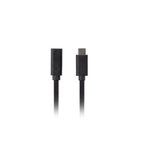 USB-C M/F 3.1 CABLE 0.5M BLACK LANBERG