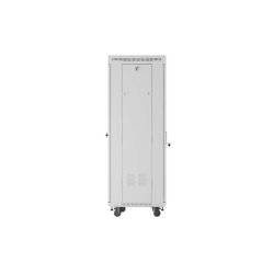 RACK CABINET 19" FREE-STANDING 32U/600X600 (FLAT PACK) WITH GLASS DOOR LCD GREY LANBERG V2