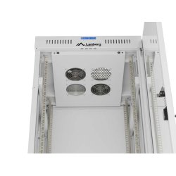 RACK CABINET 19" FREE-STANDING 32U/600X600 (FLAT PACK) WITH GLASS DOOR LCD GREY LANBERG V2