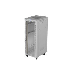 RACK CABINET 19" FREE-STANDING 32U/600X800 (FLAT PACK) WITH GLASS DOOR LCD GREY LANBERG V2
