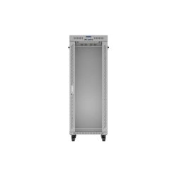 RACK CABINET 19" FREE-STANDING 32U/600X800 (FLAT PACK) WITH GLASS DOOR LCD GREY LANBERG V2