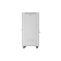 RACK CABINET 19" FREE-STANDING 32U/600X800 (FLAT PACK) WITH GLASS DOOR LCD GREY LANBERG V2