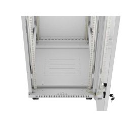 RACK CABINET 19" FREE-STANDING 32U/600X800 (FLAT PACK) WITH GLASS DOOR LCD GREY LANBERG V2