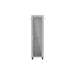 RACK CABINET 19" FREE-STANDING 42U/600X600 (FLAT PACK) WITH GLASS DOOR LCD GREY LANBERG V2
