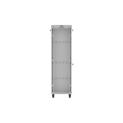 RACK CABINET 19" FREE-STANDING 42U/600X600 (FLAT PACK) WITH GLASS DOOR LCD GREY LANBERG V2