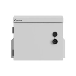 RACK CABINET 10" WALL/POLE-MOUNT IP55 HERMETIC 320X220X300 GREY LANBERG (ASSEMBLED)